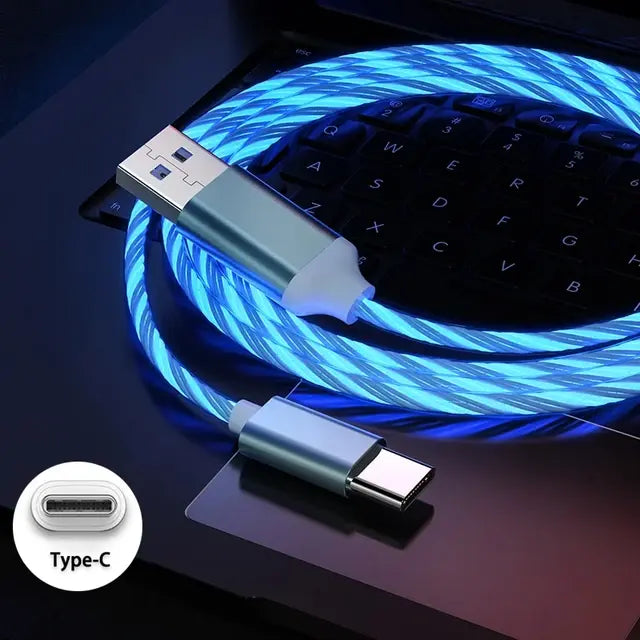 Glowing LED 3-in-1 Charger Cable