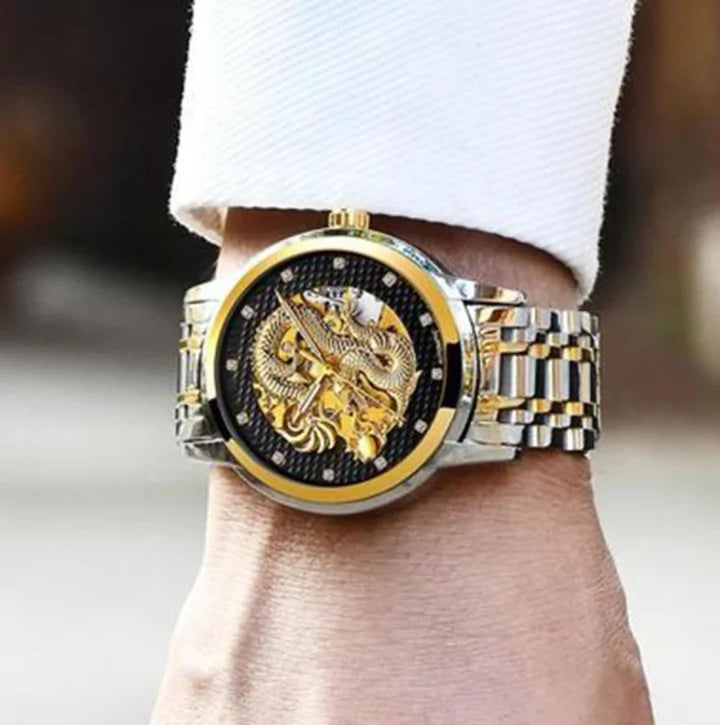 Golden Dragon Automatic Mechanical Watch