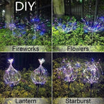 Garden Dandelion Fireworks Solar LED Lights