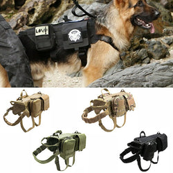 STOMART.CO.UK Tactical Military Dog Harness Dogs Free Text