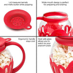 Microwave Silicone Lid Glass Popcorn Popper