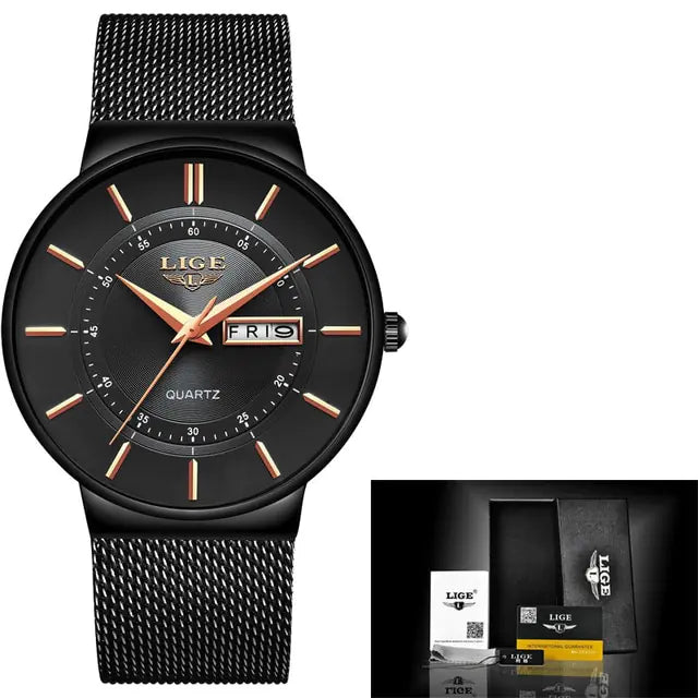 Men's Top Brand LIGE Luxury Watch