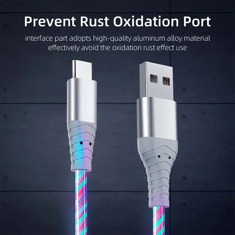 Fast Charging LED USB C Cable