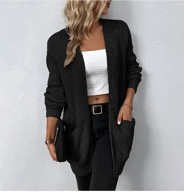 Timeless Autumn Solid Knitted Sweater