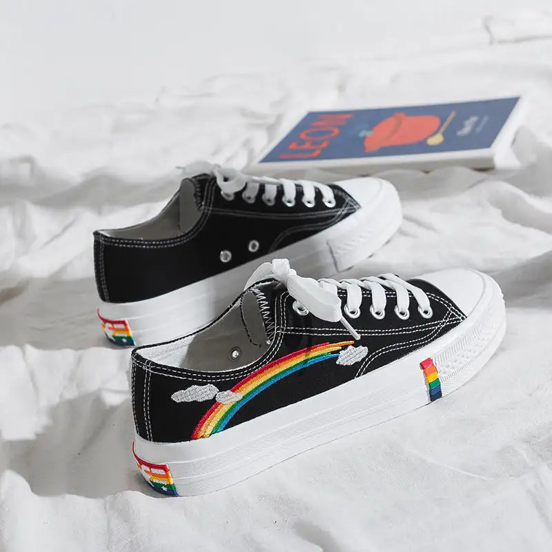Rainbow Pride Canvas Sneakers