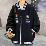 Trendy Embroidered Quilted Baseball Jacket