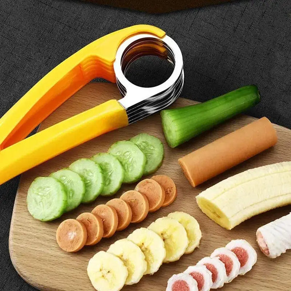 STOMART.CO.UK Fruit Vegetable Sausage Slicer Kitchen Free Text