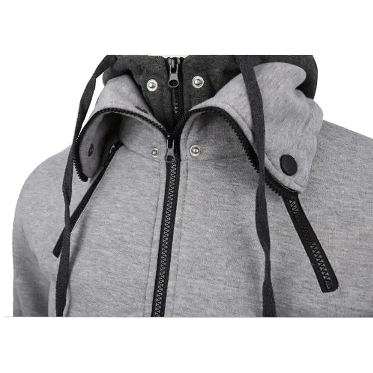 Stylish Dual-Zip Hoodie for Men