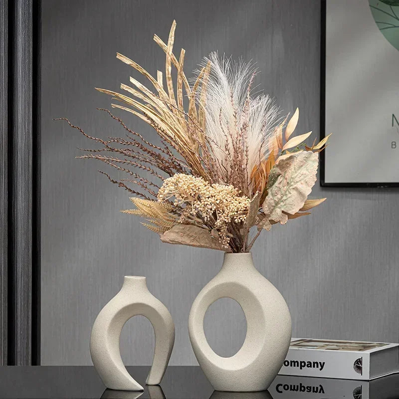Nordic Ceramic Interlock Plant Vase
