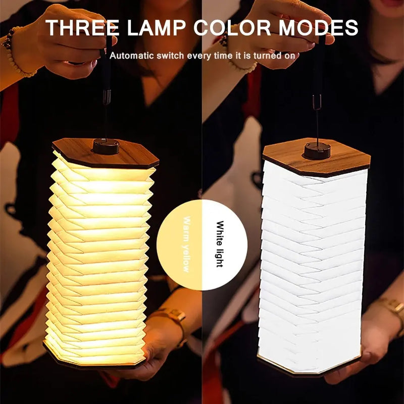 Folding LED Accordion Lamp