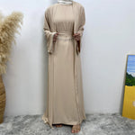 Sleeveless Dress Cardigan Set
