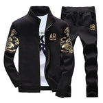 Men's Zippered Tracksuit Set