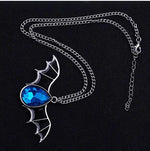 STOMART.CO.UK Vampire Bat Crystal Necklace Bat Necklace Crystal Vampire Bat Necklace Necklace Vampire Bat Necklace Free Text