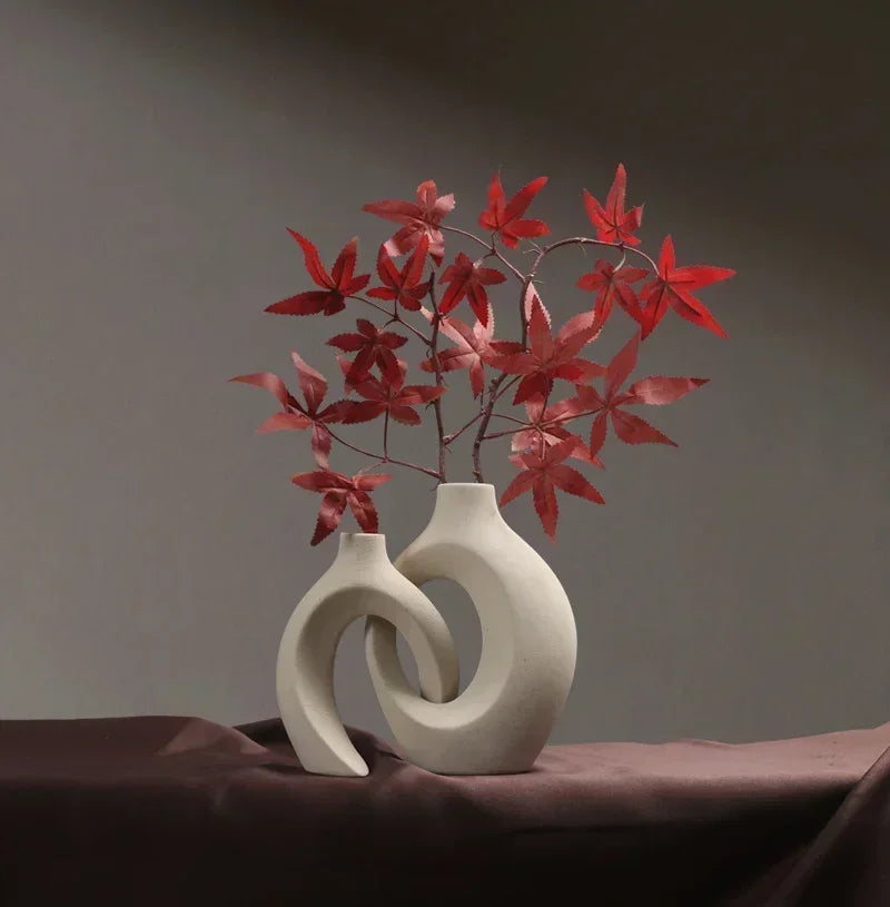 Nordic Ceramic Interlock Plant Vase