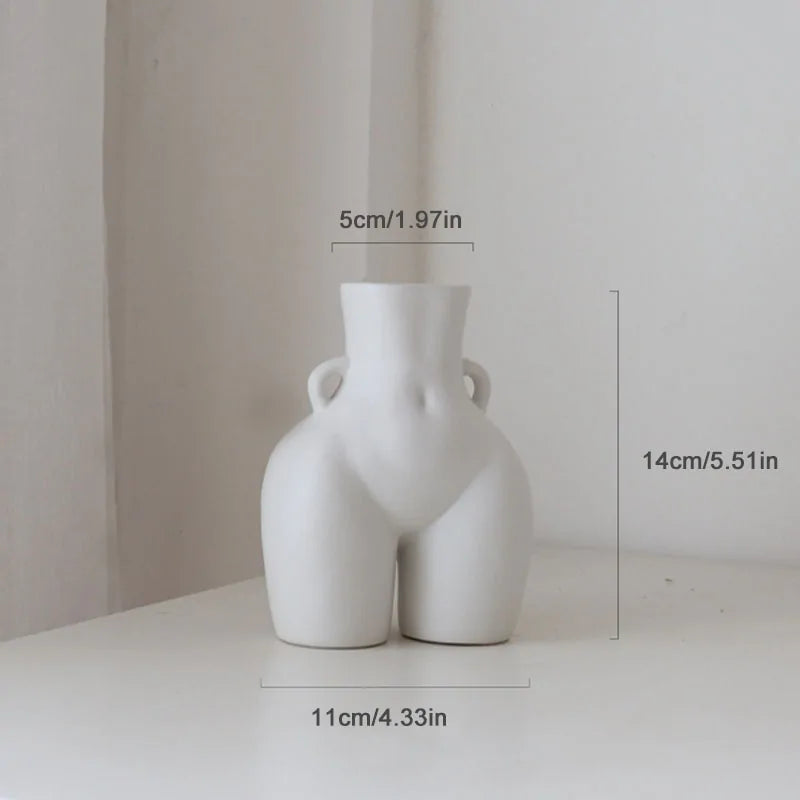 Human Body Sculpture Ceramic Vase