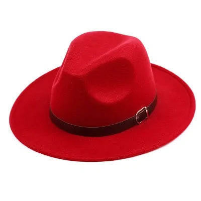 Women's Wide Brim Fedora Hat