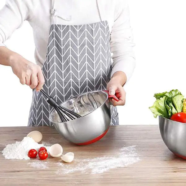 STOMART.CO.UK HOT-Mixing Bowls, Stainless Steel Non Slip Mixing Bowls Kitchen Free Text