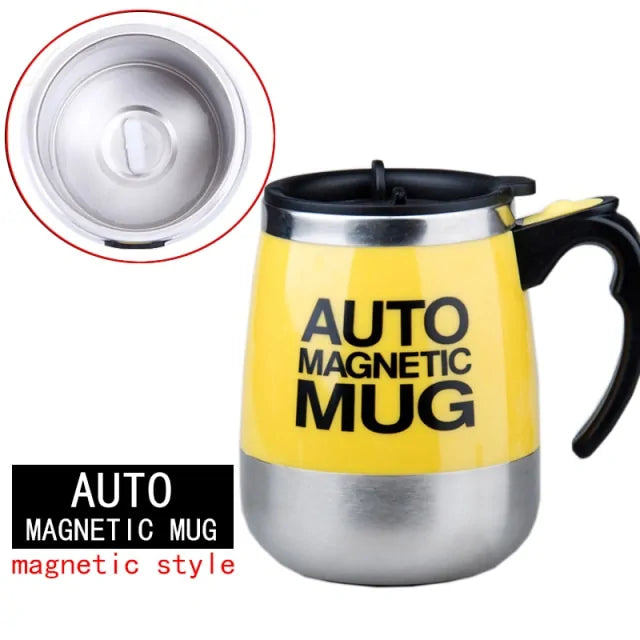 STOMART.CO.UK Automatic Self Stirring Magnetic Mug Kitchen Magnetic Mug Free Text