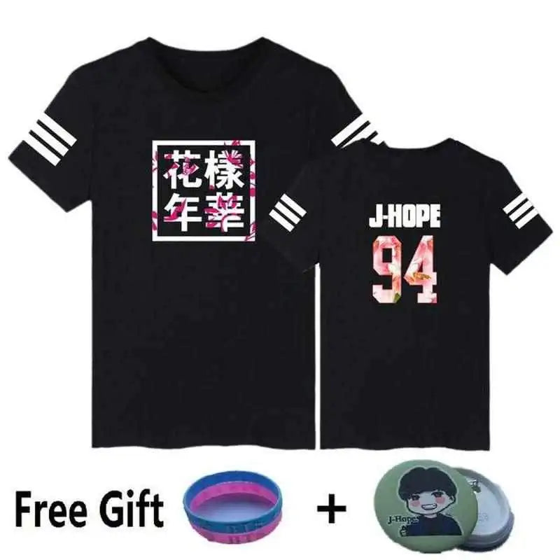 Hip-Hop K-Pop Style Print T-Shirt