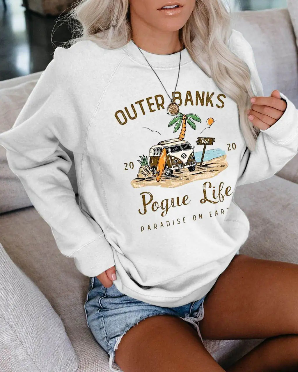 Women's "Outer Banks" Trendy Sweatshirt