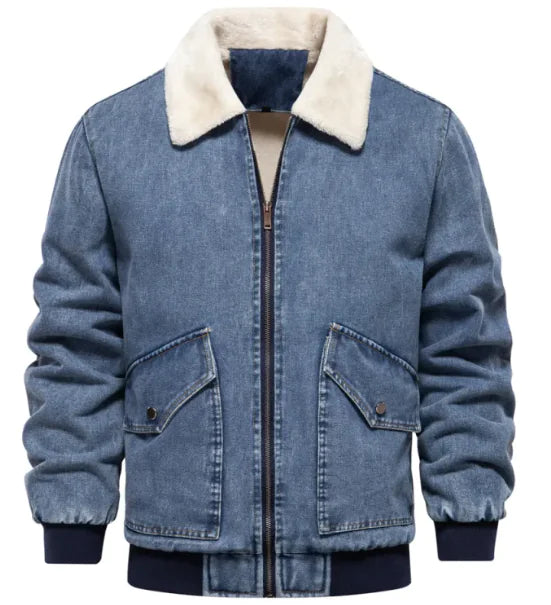 Men's Fleece Lined Denim Jacket
