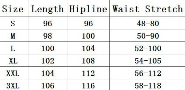 Initiate Special Edition Joggers Size Chart