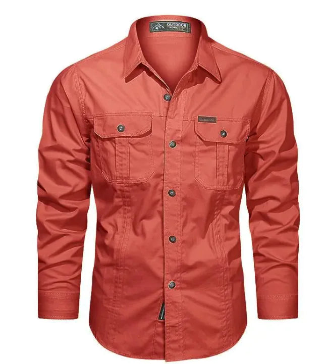 Men's Essential Button-Down Cotton Shirt