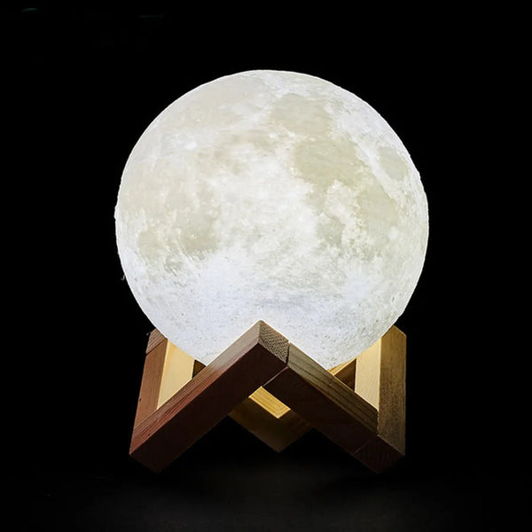 Rechargeable Moon Lamp with LED Lighting