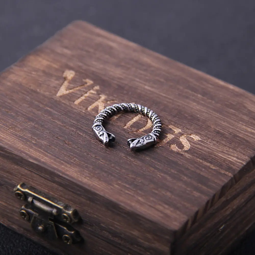 Men's Viking Dragon Statement Ring