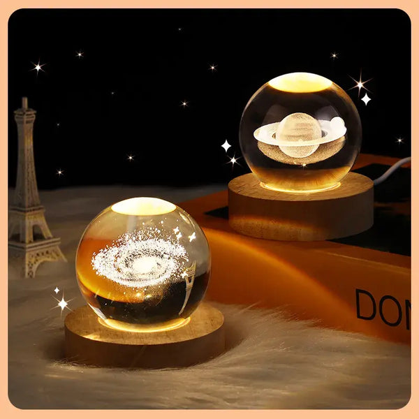 Galaxy Astronaut Crystal Ball Night Lights