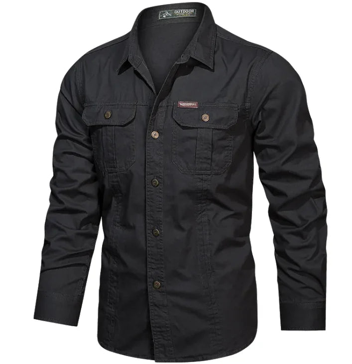 Men's Essential Button-Down Cotton Shirt