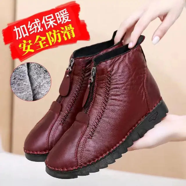 Furry Winter Zipper Boots