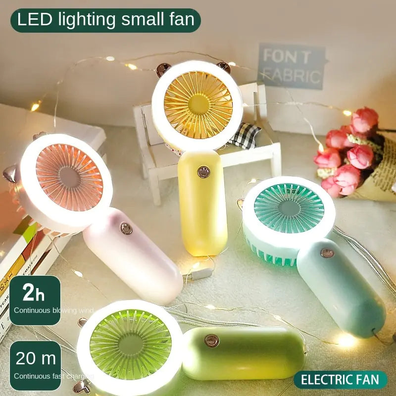 Handheld USB Rechargeable Mini Fan