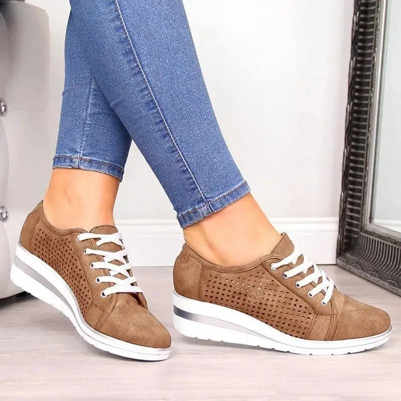 Women's Breathable Trainers Platform Sneakers