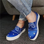 Chic Fabric Slip-On Platform Shoes
