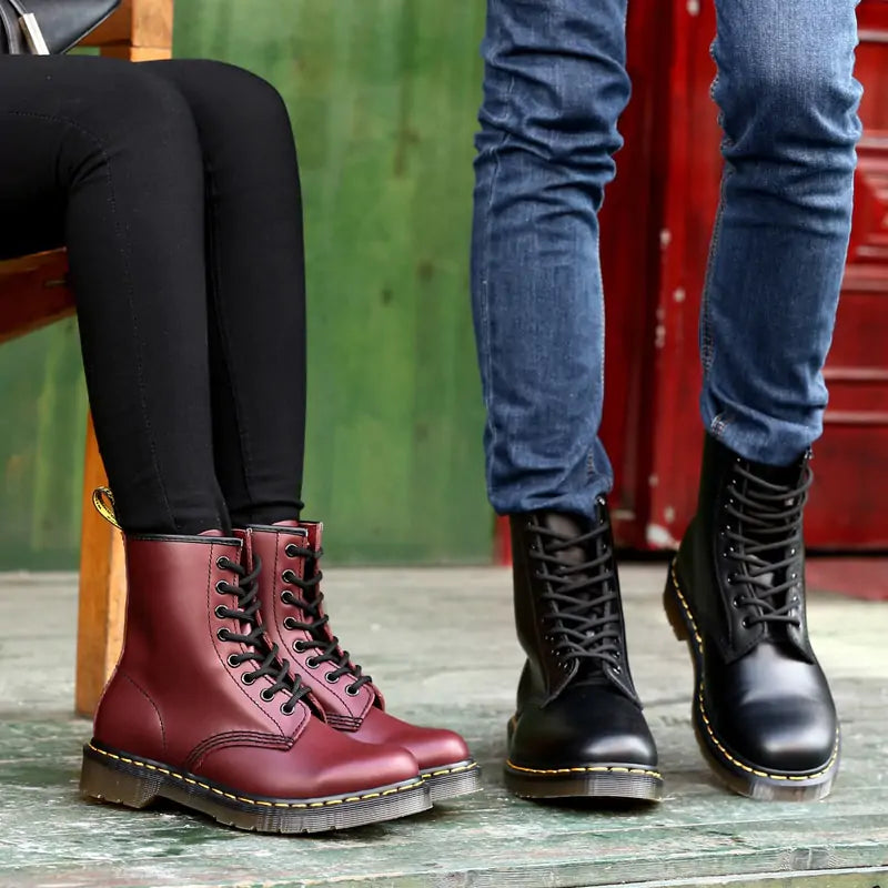 Unisex Essential Ankle Leather Boots