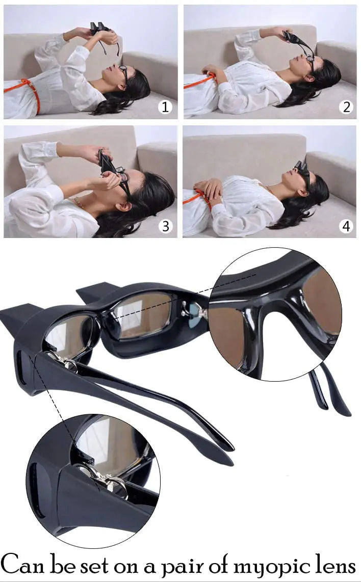 Anti-Reflective Lazy Prism Glasses