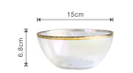 STOMART.CO.UK Rainbow Glass Dinner Plate Dinner Glass Plate Free Text