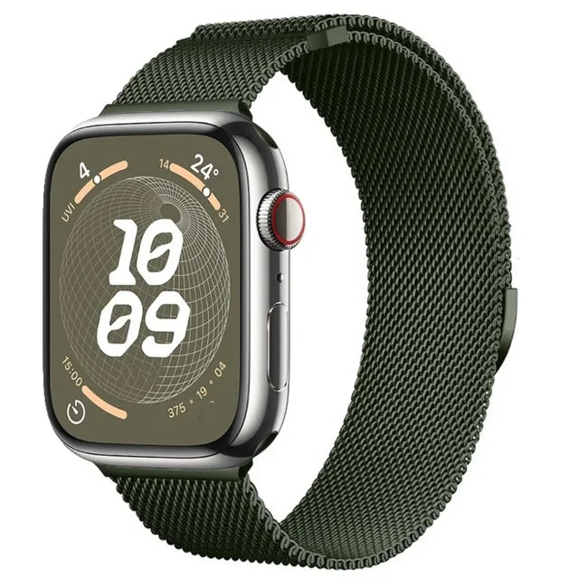 STOMART.CO.UK Milanese Loop Metal Band for Apple Watch Jewellery & Watches Free Text