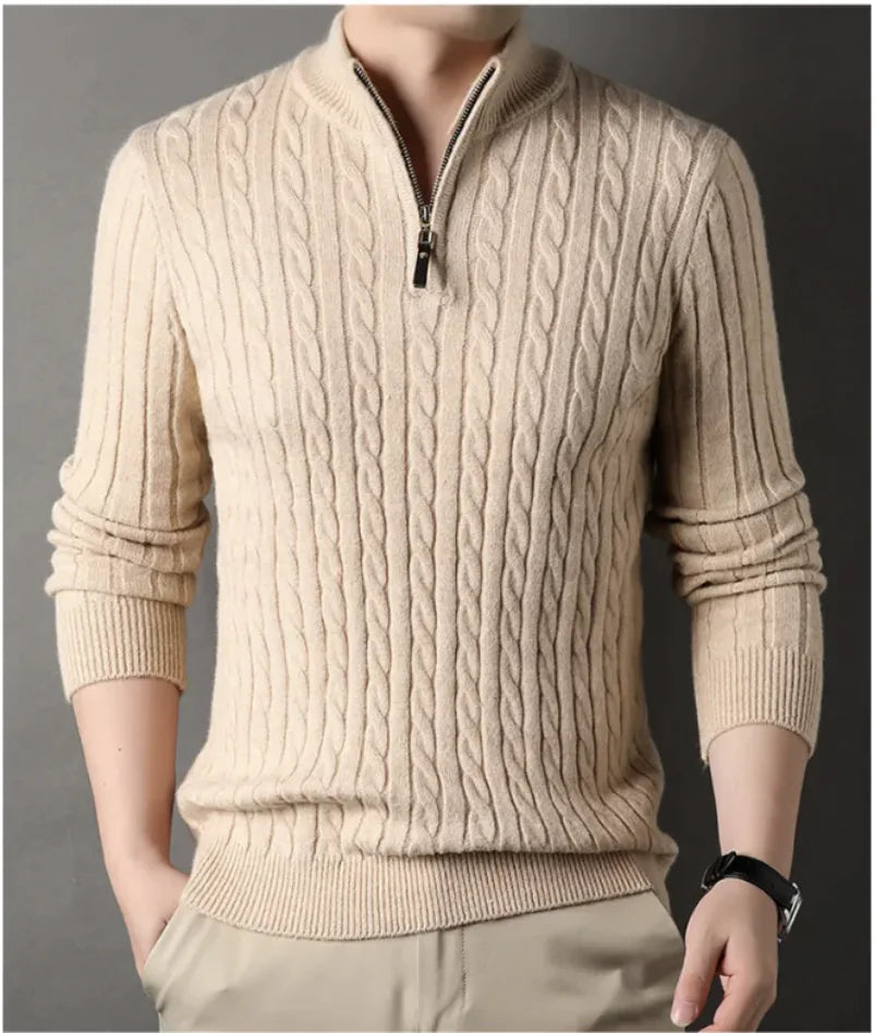 Half Zipper Thick Sweater