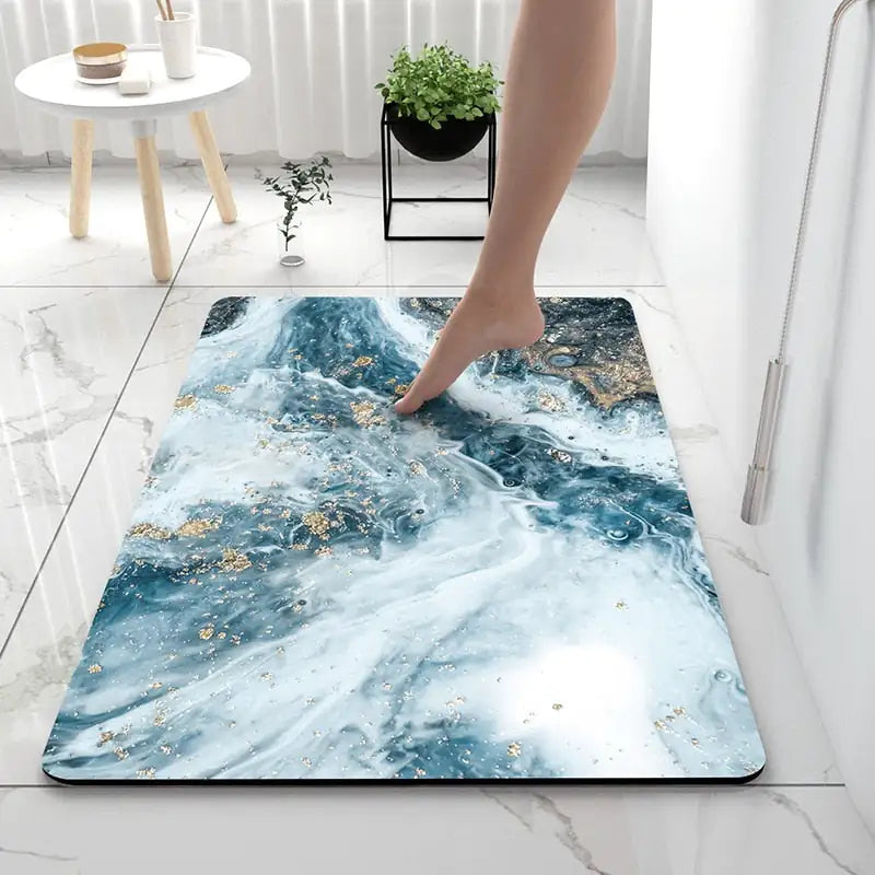 STOMART.CO.UK Earth Non-slip Rubber Mat Bathroom Home Goods Kitchen Free Text