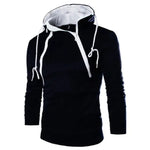 High Collar Hooded Sweatshirt