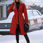 Double-Breasted Thickened Trench Coat