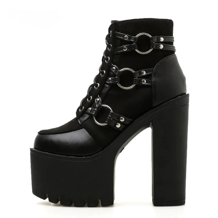 Women's Fashion Ankle High Motorcycle Boots