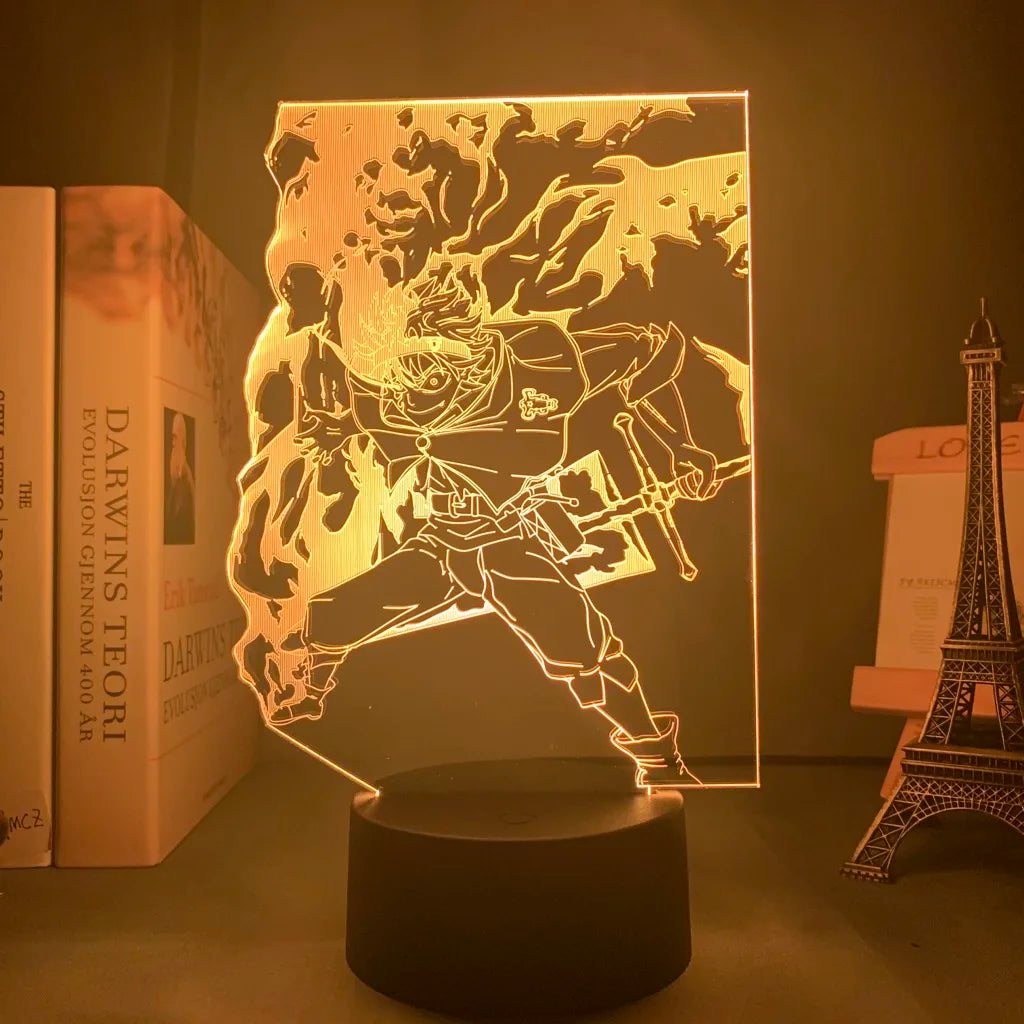 Anime inspired Lamp with Asta from Black Clover