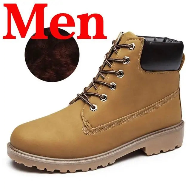 Durable Men's Snow Ankle Boots