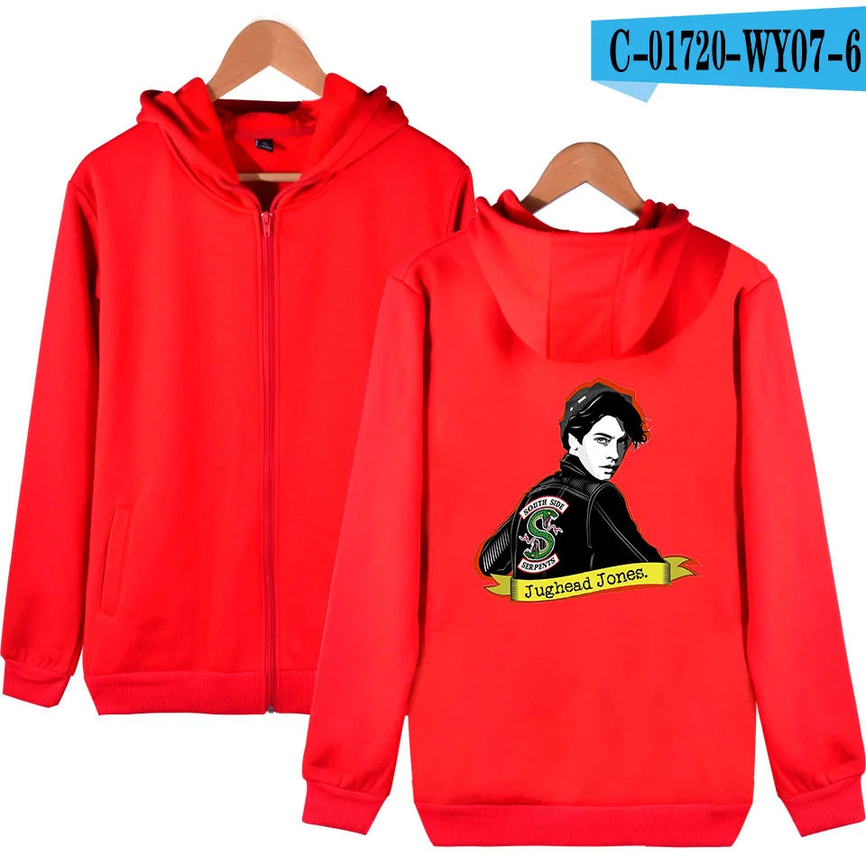 Riverdale-Inspired Zipper Hoodie