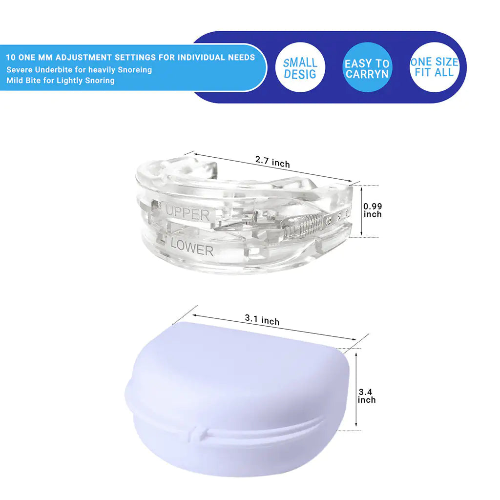 Anti-Snoring Mouthpiece for reducing snoring during sleep