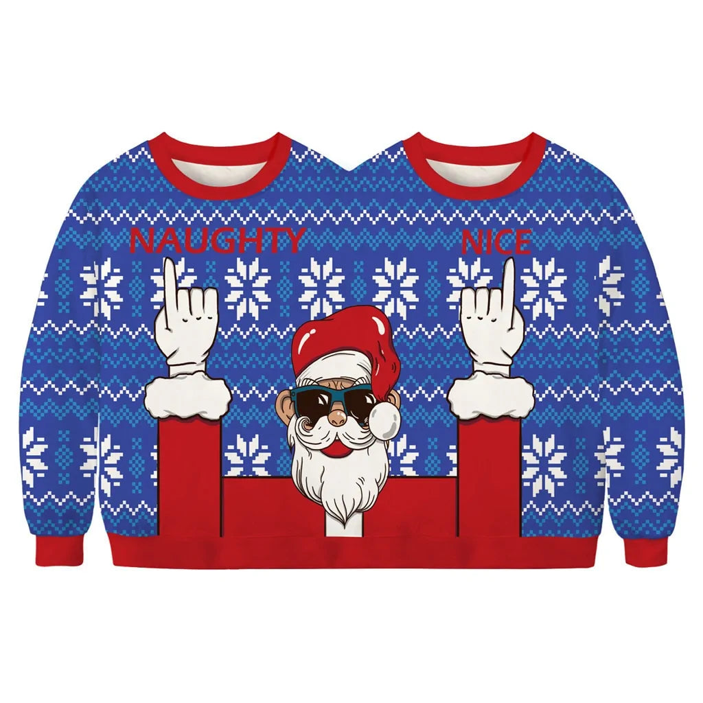 funny holiday sweater outfit