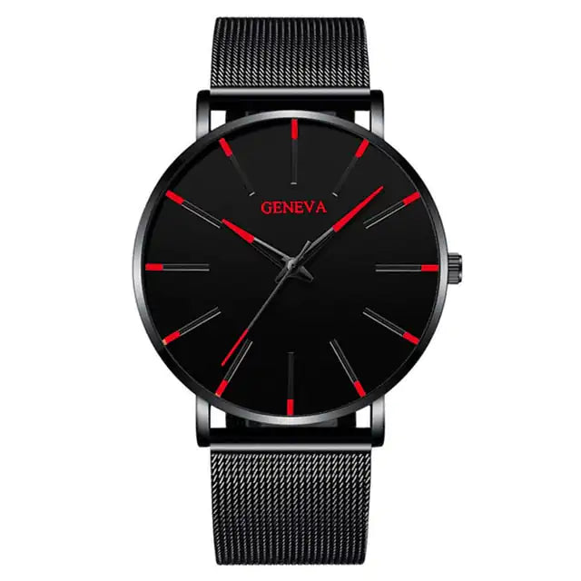 Men's Minimalist Stainless Steel Watch